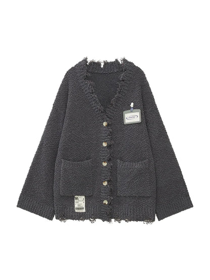Loose Long Knit Cardigan Sweater