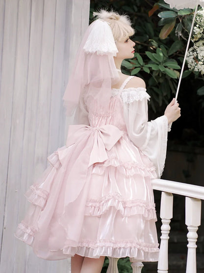 Robe rose princesse Lolita pour bébé