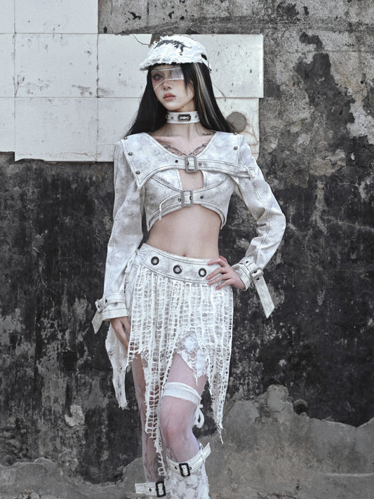 Belt Short Top Gothic Double Dark