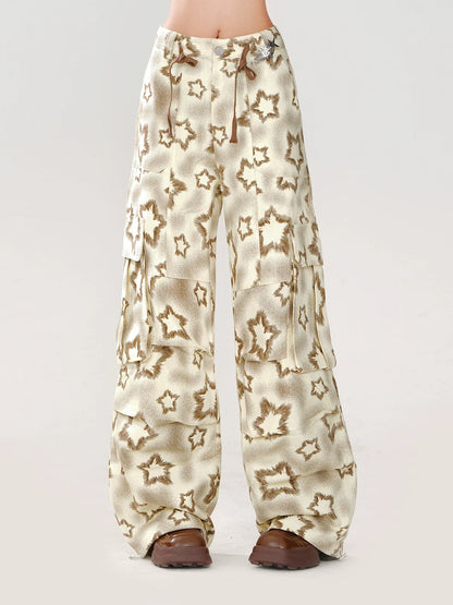 Star Loose Casual Wide Pants