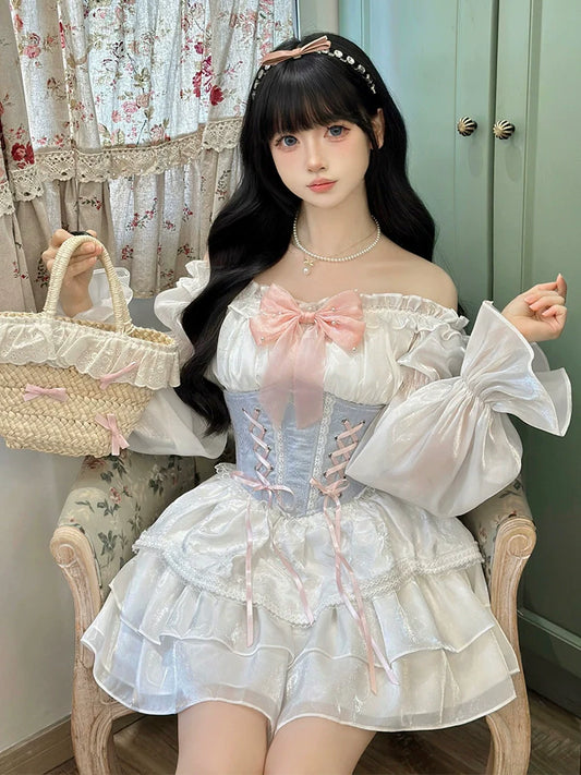 Chiffon Sweet Fairy Dress Corset