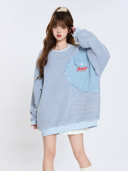 Over Boa American Loose Tops