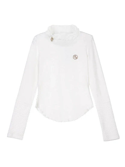 Ein Weste-Ausschnitt Stricktop Style Point College