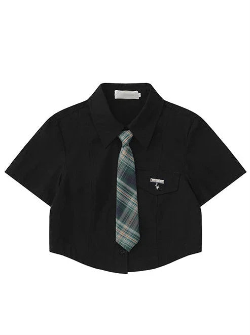 Ensemble chemise style américain + short cravate