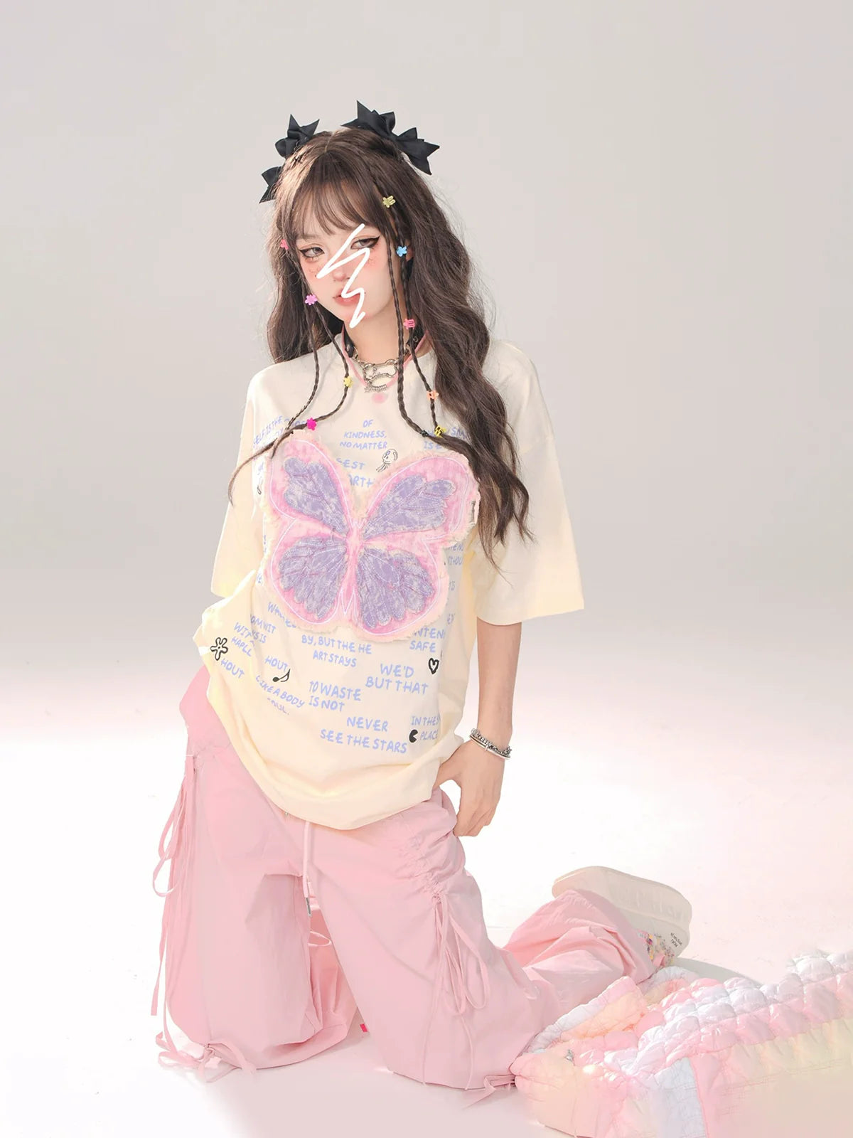 T-Shirt Phantom Butterfly Loose