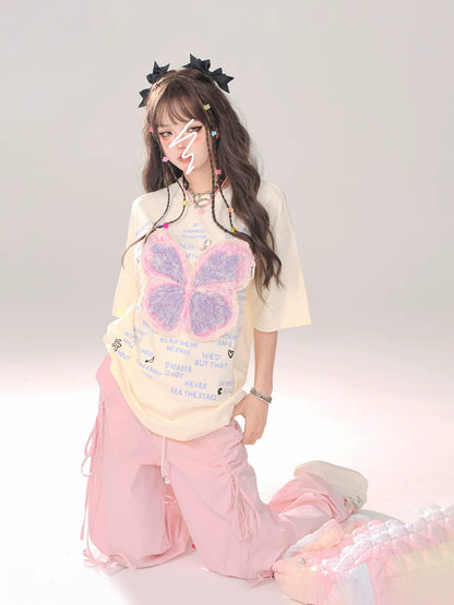 T-Shirt Phantom Butterfly Loose