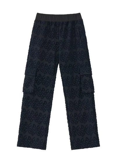 Couple Original Loose Full Print Logo Pants Towel Casual Check