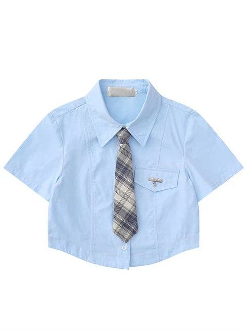 Ensemble chemise style américain + short cravate
