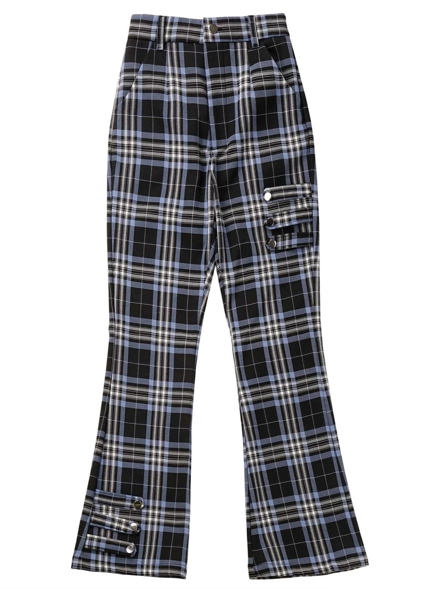 Nyar Star Gravity Velvet Cat ear Farjack+Blue Check College Pants