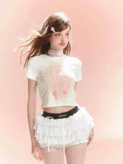 Design Sweet Bow Short Top