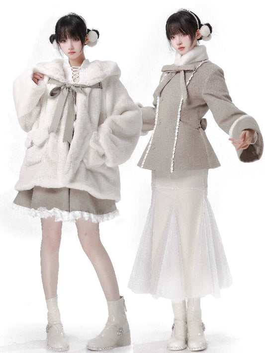 Manteau Munapoem Eco Far, veste de course à bretelles sans queue de poisson, combinaison en laine