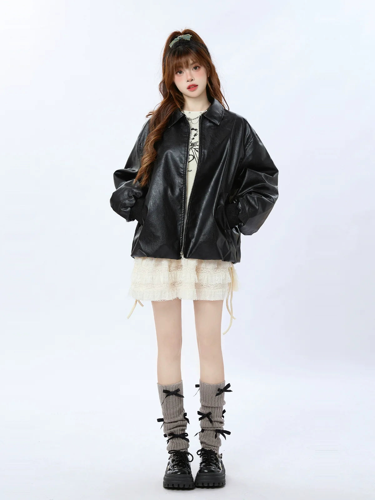 Jacke Street American Loose Leder