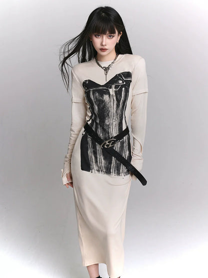 Dark Dress Design Off-White