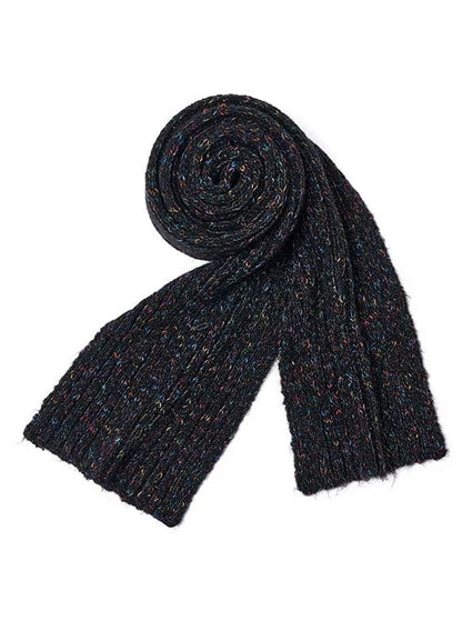 Haut en tricot côtelé à ruban + Bonnet en tricot à ruban + Fleurs en tricot