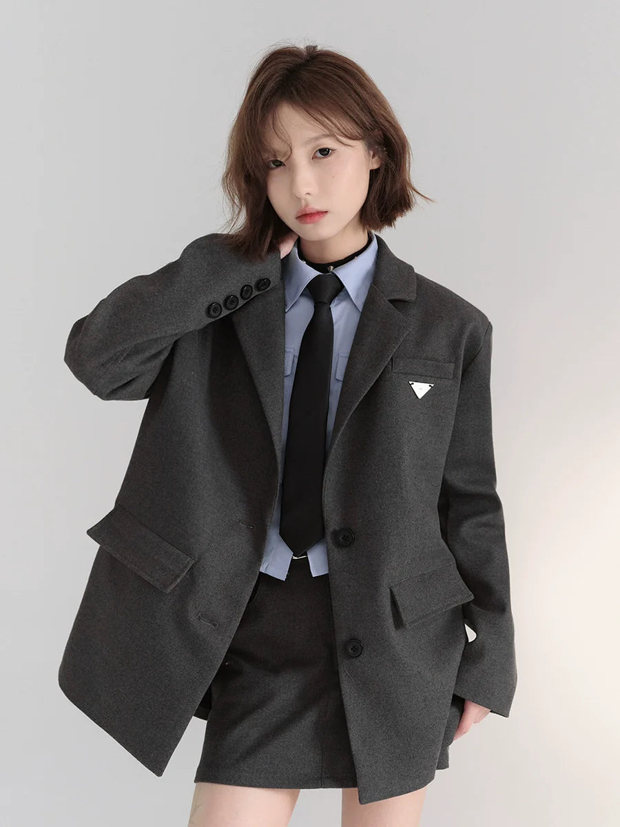 Veste décontractée ample One-Point