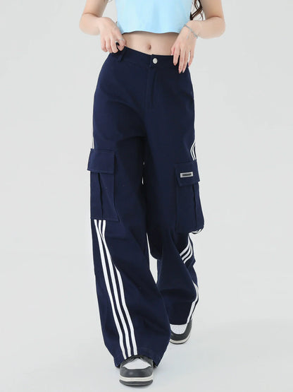Straight Pants Casual Style Border