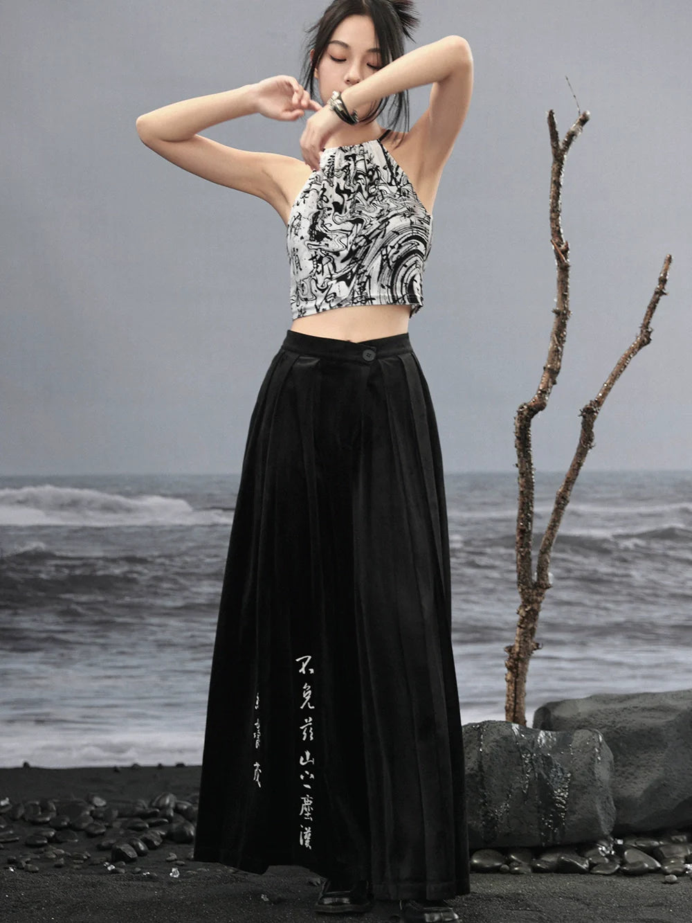 Leg Pants China Wide Print