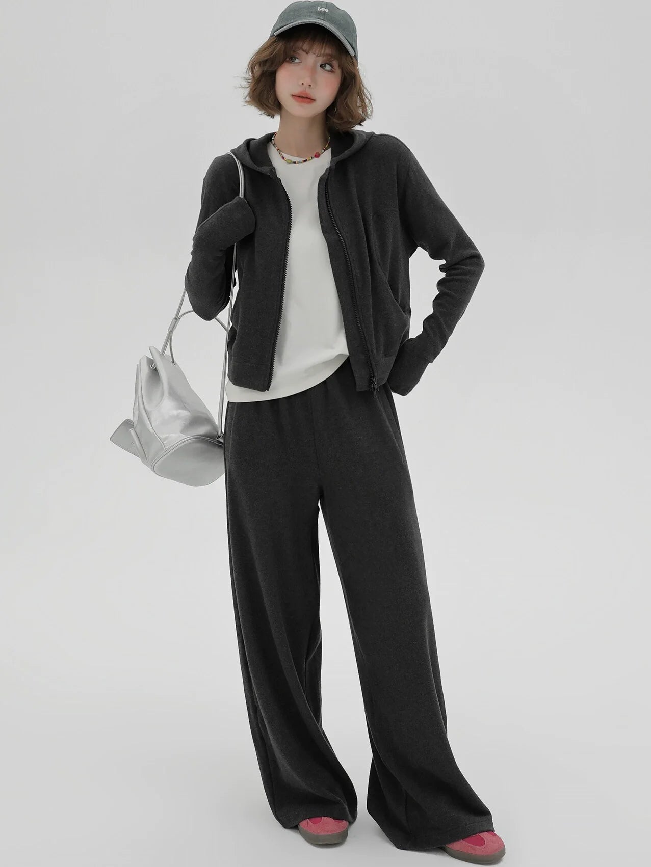 Lazy Sweatshirt Hoodie Jacket Pants Style Sport Casual Korean