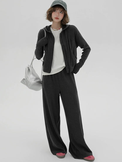 Lazy Sweatshirt Hoodie Jacket Pants Style Sport Casual Korean