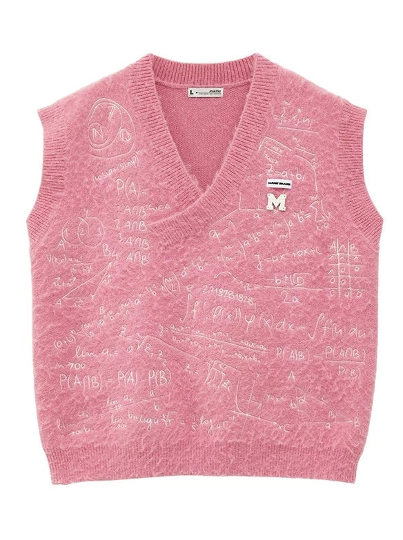 Gilet tricoté formule Over