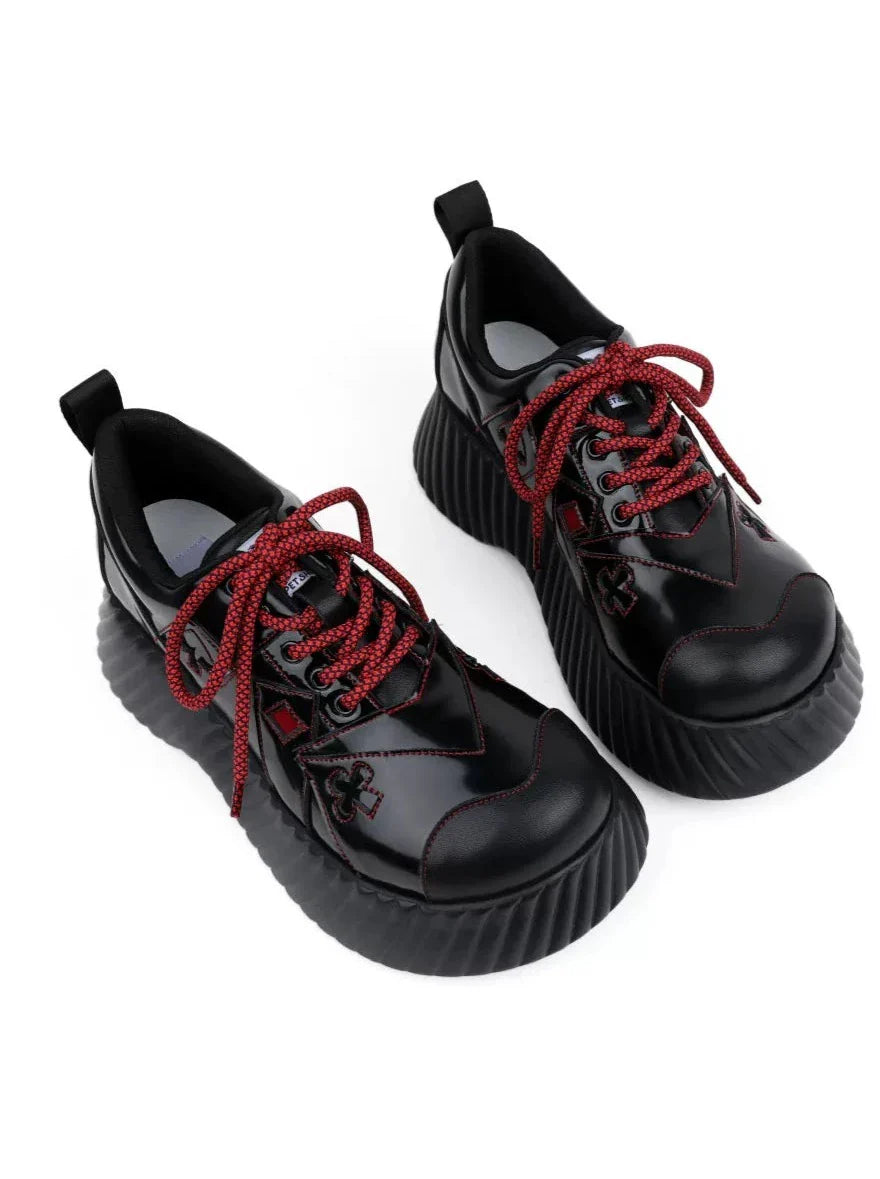Red Dark Shoes