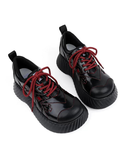Red Dark Shoes