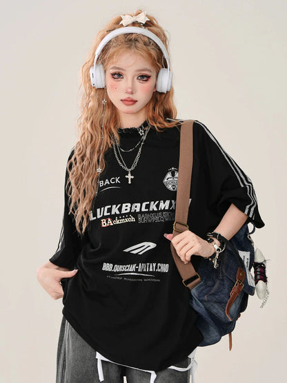 Black Top Cross + Street Chain American T-Shirt Tank Loose