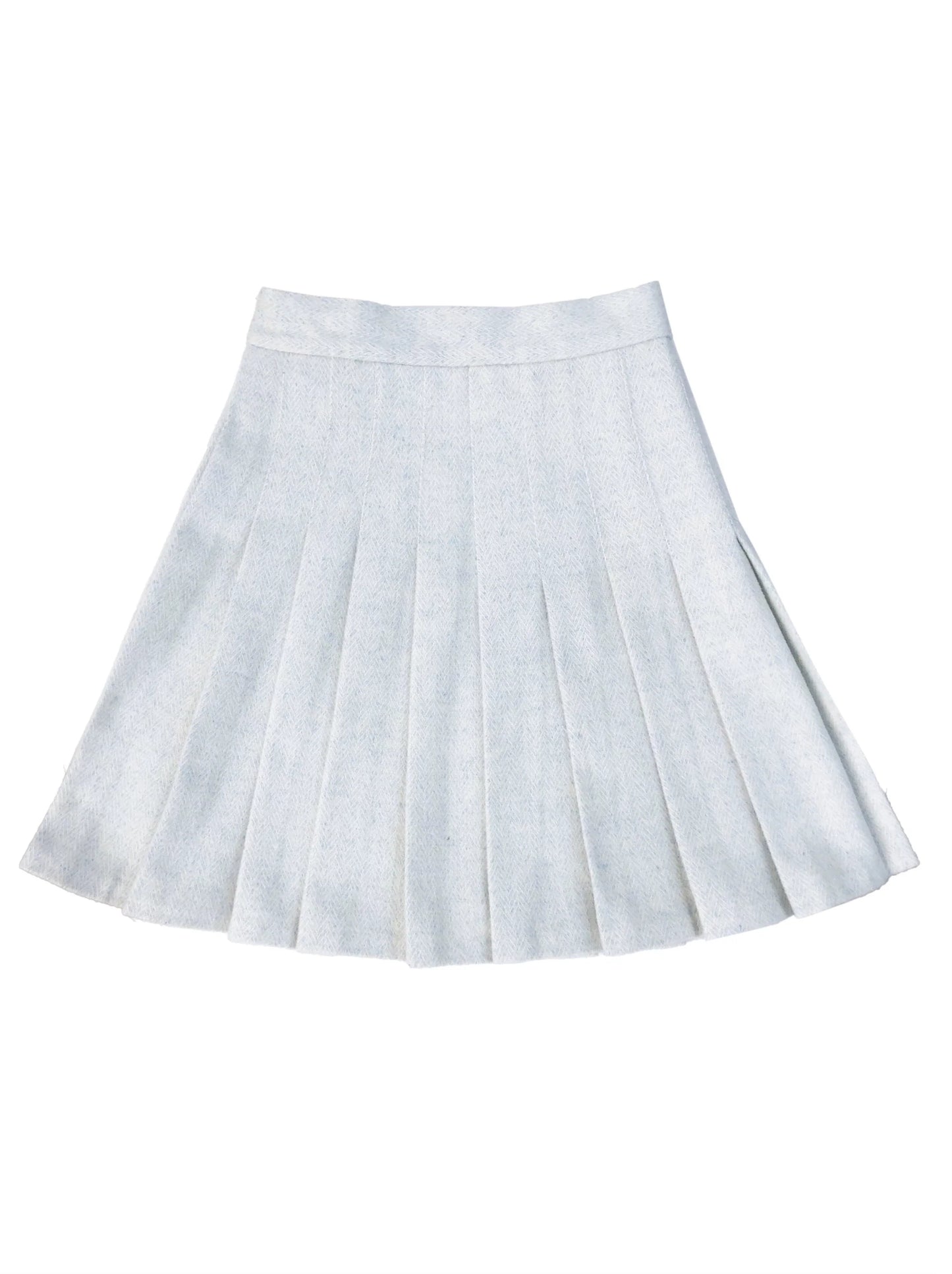 Jupe à col ruban Lolita menthe, veste plissée verte rétro