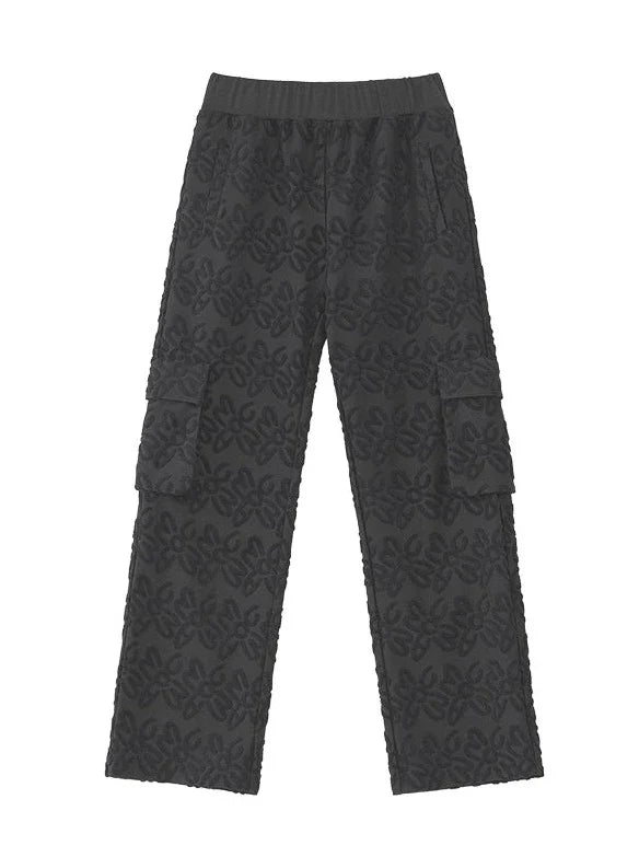 Couple Original Loose Full Print Logo Pants Towel Casual Check