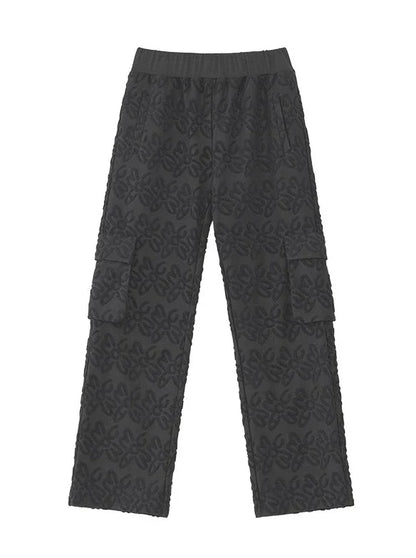 Couple Original Loose Full Print Logo Pants Towel Casual Check