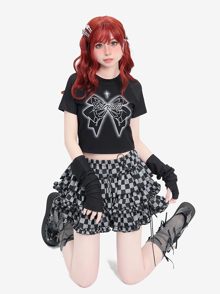 ケーキミレニアムブロックスカートチェックチュチュ