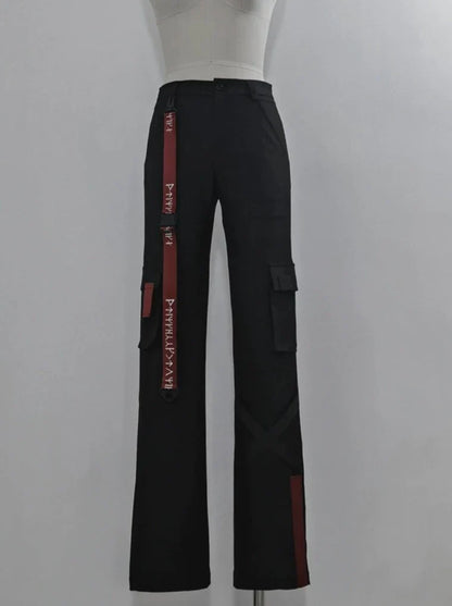 Design Strappy Cool Slim Mode Pants