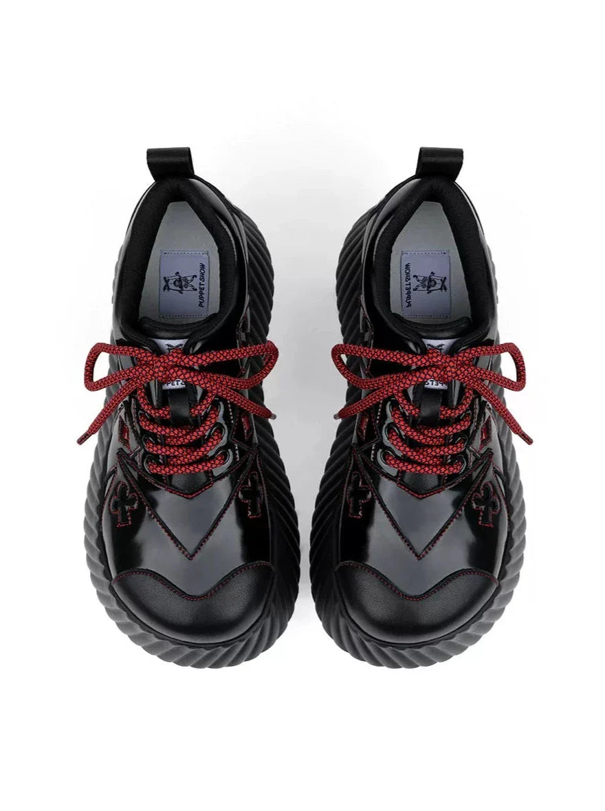 Red Dark Shoes
