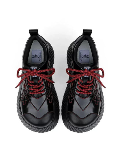 Red Dark Shoes