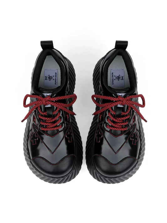Red Dark Shoes