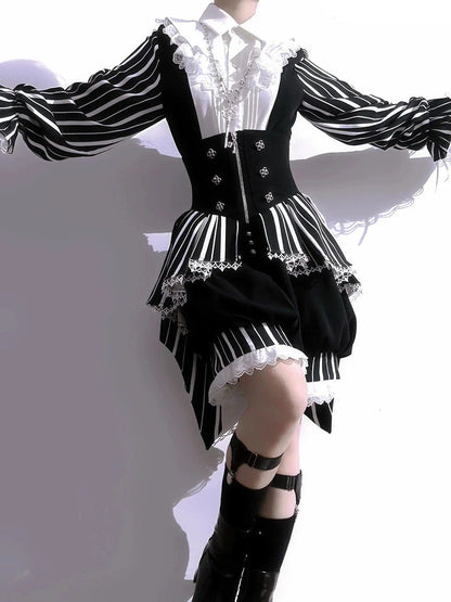 Lolita Retro Shirt + Wonderful Prince Trick Elegant Shorts