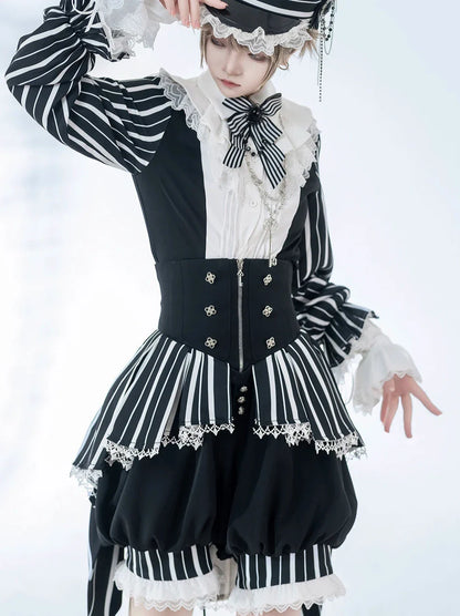 Lolita Retro Shirt + Wonderful Prince Trick Elegant Shorts