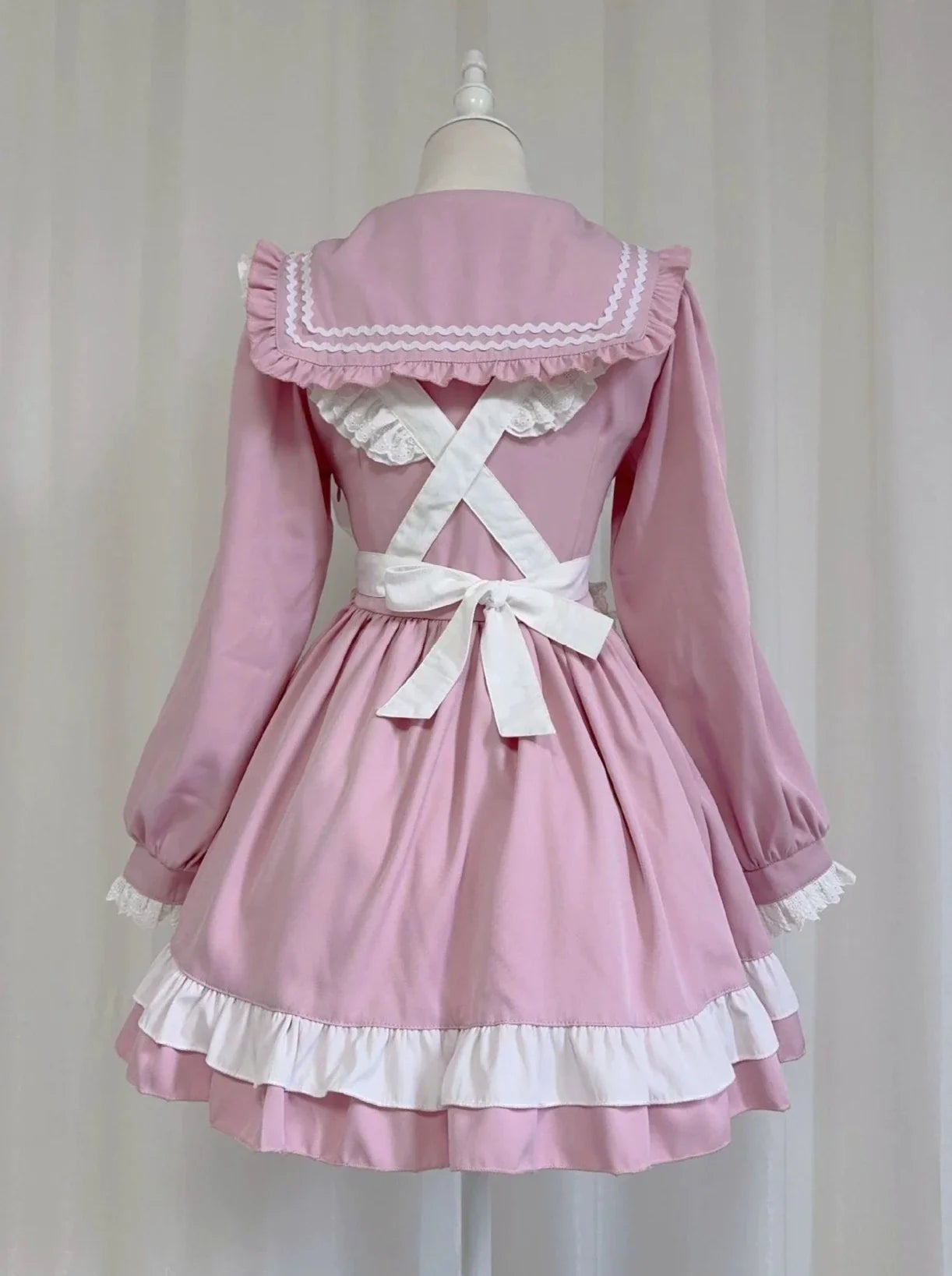 Robe de demoiselle d'honneur style marinière style collège lolita