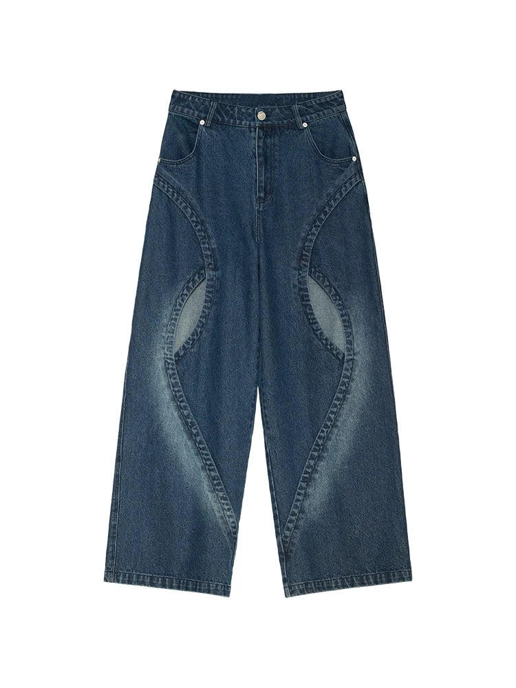 Denim Cut Loose Pants
