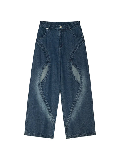 Denim Cut Loose Pants