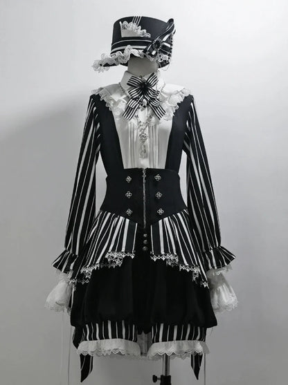 Lolita Retro Shirt + Wonderful Prince Trick Elegant Shorts