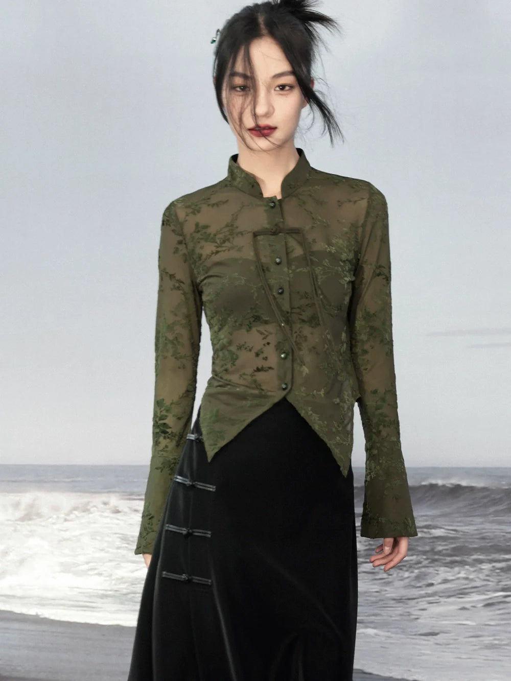Sheer Asymmetrical Top Mode Retro