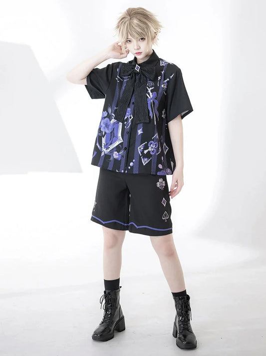 Print Prince Shorts + Handsome Loose Shirt