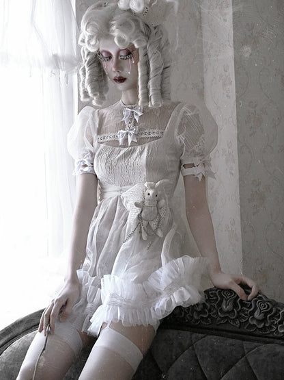 White Pants Lace Dress Pure Inner