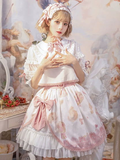Girly Tops Sweet Lolita Short