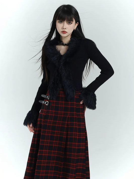 Ghost Knit Cardigan Mode Girl Jacket
