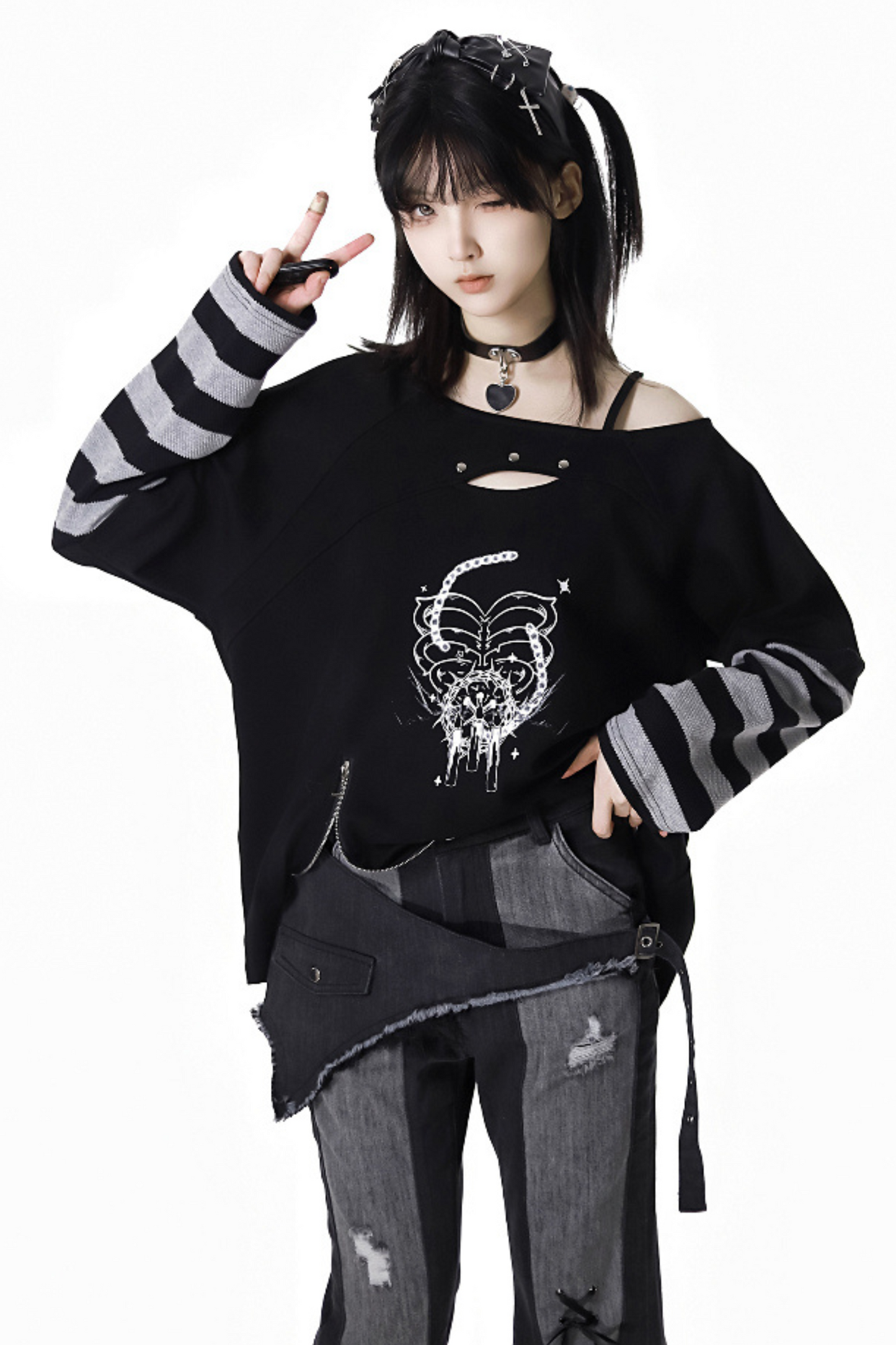 Patchwork Cool Border Top Sleeve