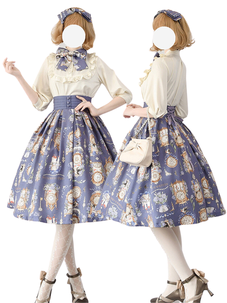 Lolita Echo Daily Echo Setup Suskart Eleegan Trochrasical Print Shirt Eternal
