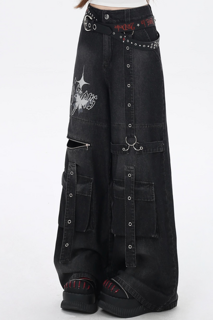 Asian Loose Pants Cool Sweet