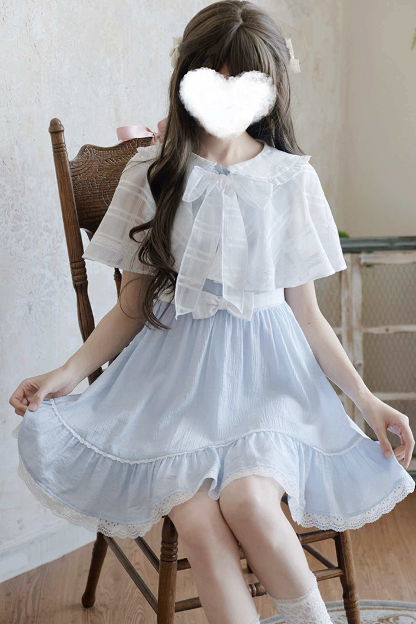 Zwei Vintage Klares Süßes Stück Kleid